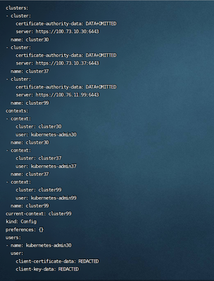 图 10 kubectl config view 结果图